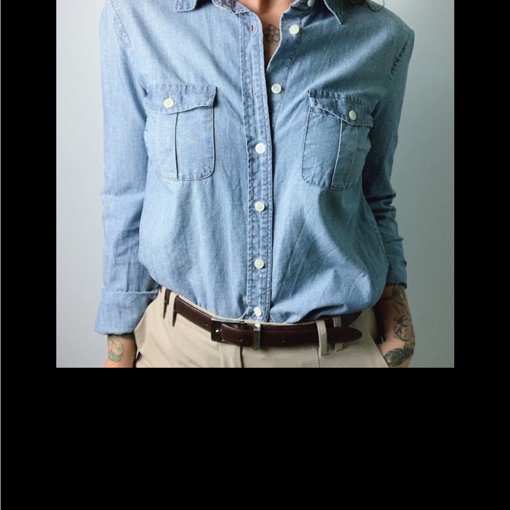J.Crew Perfect-Fit Chambray shirt